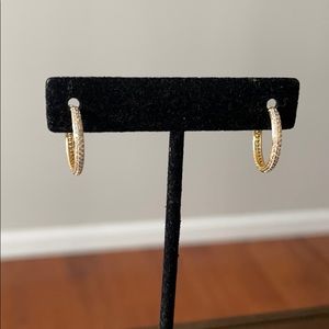 Hoop huggie earrings